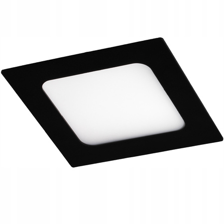 LED Panel Decke 6W 4000K 360lm 11cm Quadratisch Aufbaumontage Schwarz