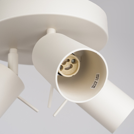 Plafond Tuba Spot Deckenleuchte 3x GU10 Beige Ring Bittersweet Shimmer SL.1497 Sollux