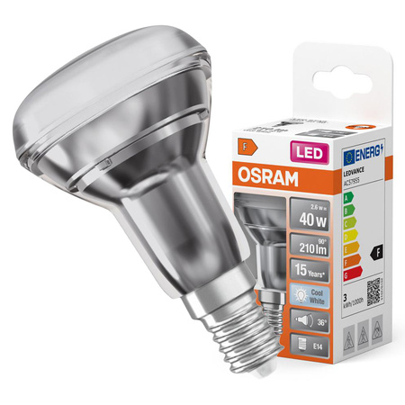 LED Lampe E14 R80 2.6W = 40W 210lm 4000lm Neutral 36° OSRAM Star
