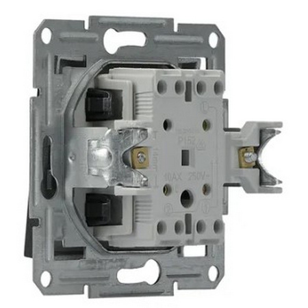 Lichtschalter Einzeltreppe einpolig ohne Rahmen Unterputzmontage Asfora IP20 Anthrazit