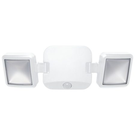 LED-Flutlicht 10W 480lm 4000K IP54 Weiß mit Bewegungsmelder LEDVANCE SPOTLIGHT Batteriebetrieb Twin