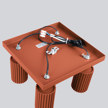 Tuba Spot Reflektor Deckenleuchte 4x GU10 Ocker Rot Carbon Deep Space SL.1640 Sollux