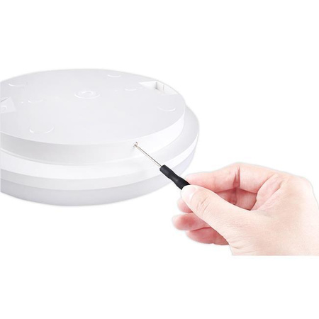 LED Decke Plafond Badezimmer Aufputz 18W 1880lm 4000K neutralweiß mit Bewegungsmelder Rund Weiß IP54 Minos Masterled