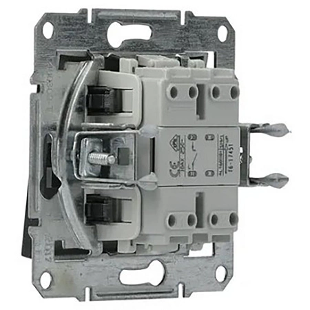 Einzelner einpoliger Lichtschalter-Druckknopf ohne Rahmen für den Einbau von SCHNEIDER ASFORA