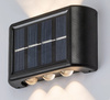 LED Solar Gartenleuchte Elevation Wandleuchte KORANA 1,2W 3000K IP44 Up-Down Schwarz RABALUX
