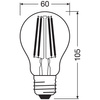 E27 A60 LED Lampen 12W = 100W 1521lm 4000K Neutral 320° Filament Dimmbar OSRAM SUPERSTAR