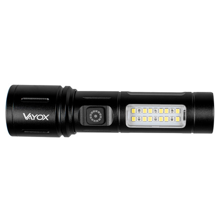 Wiederaufladbare taktische LED-Taschenlampe 5W 260lm Handheld Power + SMD VA0184 VAYOX