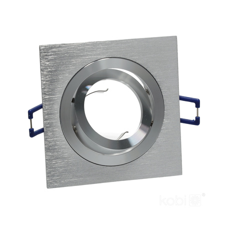 Flush-mounted GU10 Halogen Einbaustrahler Chrom Quadratisch Kobi