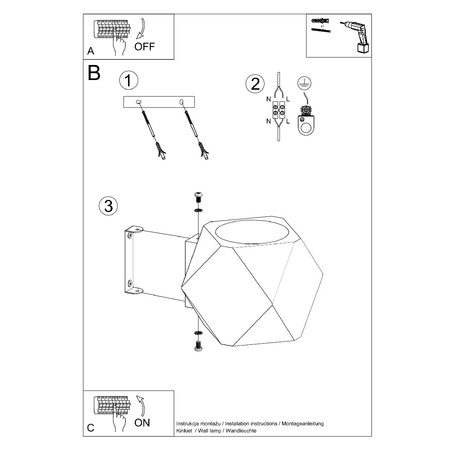 LED WOODY G9Wandleuchte Naturholz SOLLUX