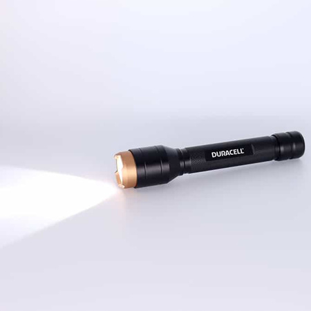 Aluminium-LED-Taschenlampe taktische Handbatterie 2 x AA 150lm DURACELL