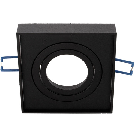 HALOGEN Einbaustrahler Tuba Spot, beweglich GU10 Quadrat Schwarz 20mm MIDI + LED GU10 8W 4000K LUMILED