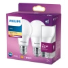 2x LED Lampen E27 A60 7W = 60W 806lm 2700K Warm 150° PHILIPS