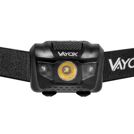 Wiederaufladbare Kopftaschenlampe 100lm LED + 2x LED VA0178 VAYOX