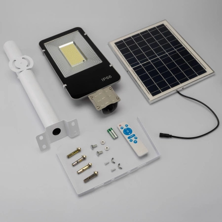 LED Solar Straßenlaterne 600W 6500K Laterne mit Halterung und Fernbedienung