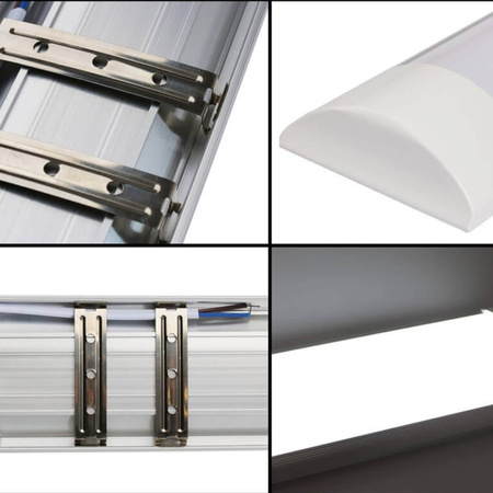 2x LED-Linear-Garagenleuchte 9W 6500K Kaltfarbe 30cm