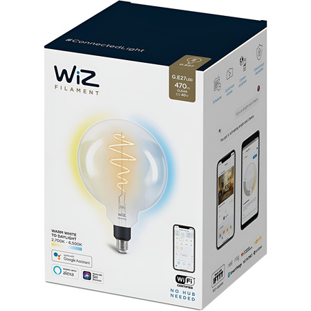 LED-Lampe E27 G200 6.7W = 40W 2700-6500K FILAMENT SMART WiFi WiZ