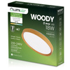 Plafond LED-Deckenleuchte WOODY 18W 4000K Rund IP44 27cm LUMILED