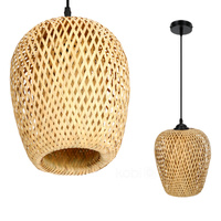 Bambus E27 Boho Bern Kobi Dekorative Hängelampe