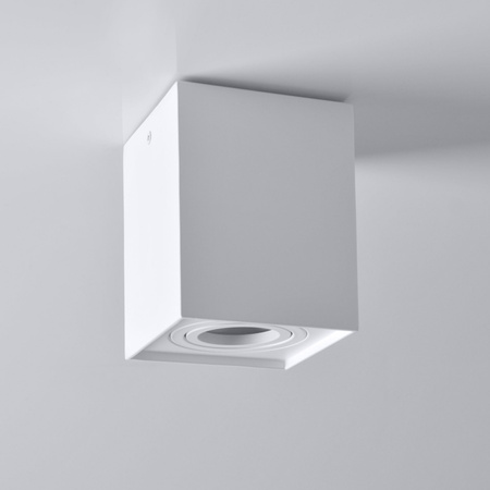 Deckenanbauleuchte Hadar Q1 1xGU10 beweglich quadratisch weiß