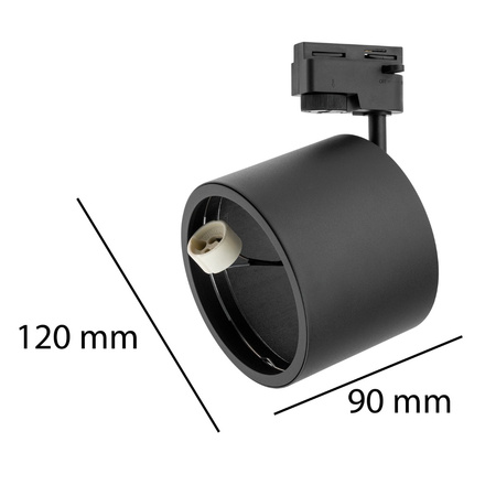 Schienenstrahler TONI ES111 Deckenleuchte Beweglich schwarz