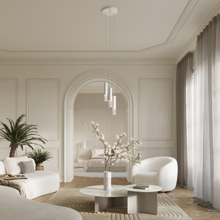 Decke Pendelleuchte 3x GU10 Weiß LAMI Ocean Green SL.1688 Sollux