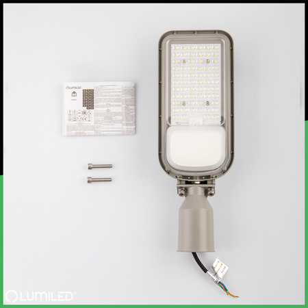 LED-Straßenlampe LUXOS2 Industrie-Straßenleuchte 50W 7000lm 4000K IP65 ALS LUMILED
