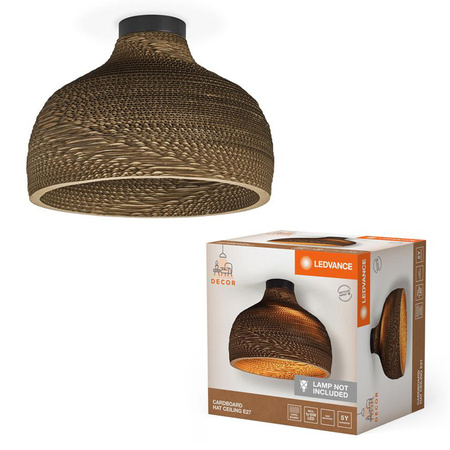 Dekorative Deckenleuchte E27 Pappe Braun Dekor Ledvance