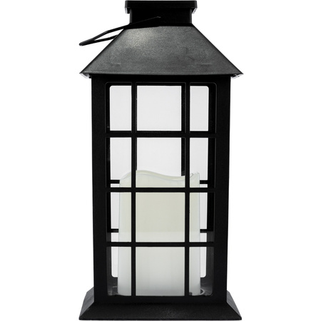 LED-Solar-Gartenlaterne Hängelaterne 32cm Schwarz