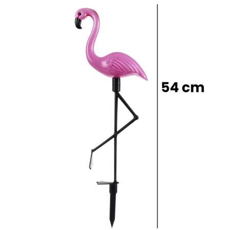 3x LED SOLAR betriebene Gartenlampe Flamingos 54cm