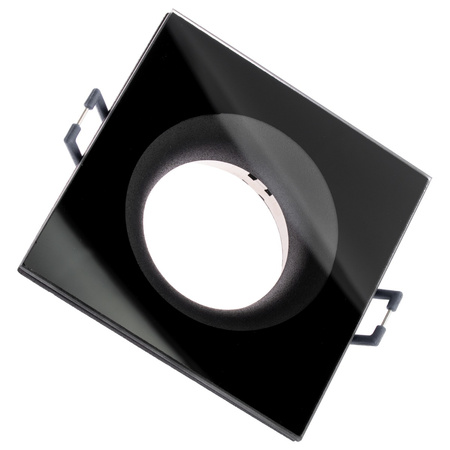 AQUA HALOGEN Leuchte fest quadratisch schwarz GU10 IP44