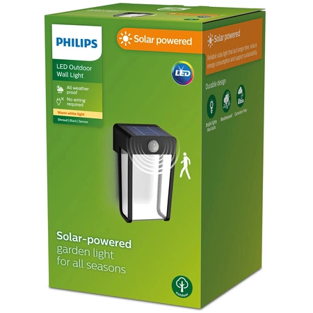 Außenwandleuchte LED Solar Bewegungssensor 2700K IP44 PHILIPS