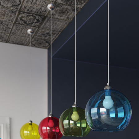 LED-Pendelleuchte BALL E27 Überhang Rund Champagner SOLLUX