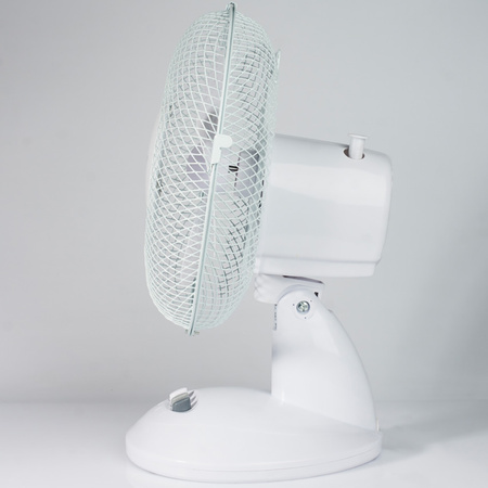 Schreibtischventilator Luftzirkulator Stehtischventilator 37 cm 21 W Weiß
