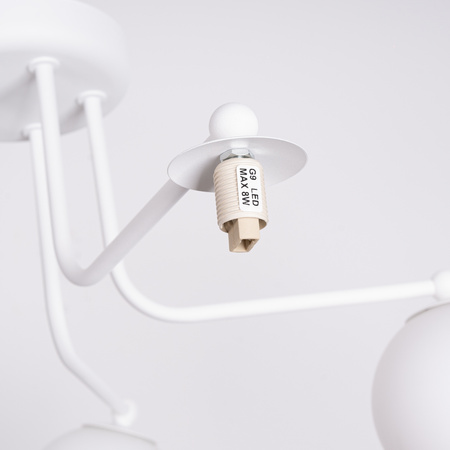 Kronleuchter Decke Pendelleuchte 5x G9 Weiß Astral French Sky SL.1660 Sollux