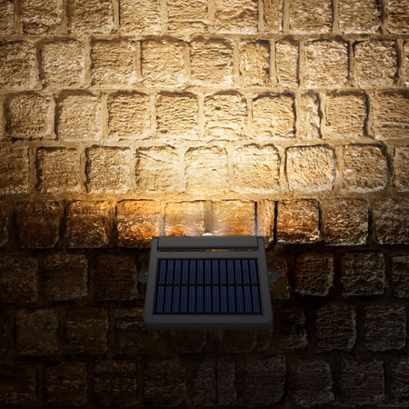 Flutlicht Solarlampe mit Sensor 10W 600lm 5000K Neutral 60° 3.2V IP54 IK06 Schwarz VIDEX