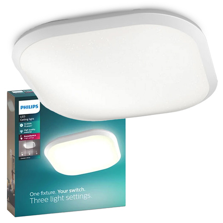 LED Deckenleuchte Oberfläche 18W 4000K Weiß 30cm PHILIPS CAVANAL 40K SQ