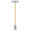 Pendelleuchte E27 Chrom Schirm mit beige Kabel VT-7338 V-TAC