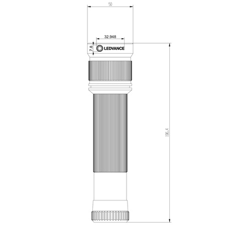 LED 15W 1400 lm IP65 Taktische Taschenlampe Batterie 6xAA ZOOM Handleuchte LEDVANCE