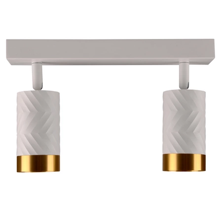 LED Decken-/Wandleuchte 2 x GU10 ARRAS Weiß GOLDLUX (Polux)