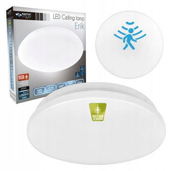 LED-Badezimmer-Deckenleuchte ERIK 18W 4000K IP44 Mikrowellen-Bewegungssensor MasterLED