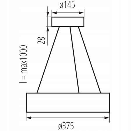 Jasmin Overhang Holz Deckenleuchte für LED 2xE27 38cm KANLUX