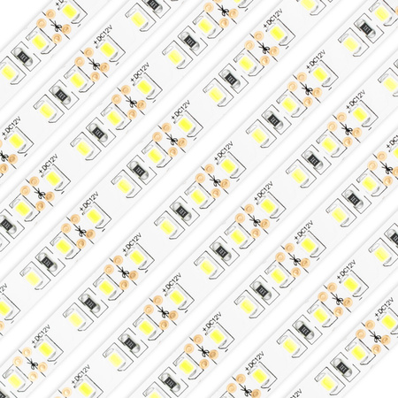LED-Strip, LED-Streifen 12V 48W 600LED 2835 8mm 5m kalt LUMILED
