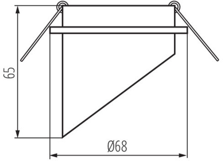 SPAG C MR16 GU10 schwarz-goldene Halogen-Deckenleuchte Kanlux