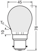LED-Lampe P45 Ball B22d 5.5W = 60W 806lm 2700K Warm CRI90 300° Filament Dimmbar SUPERSTAR PLUS CLASSIC Osram
