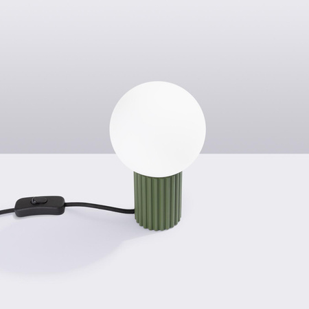Tischlampe G9 Rund Olive Modern Matt Halo Sollux