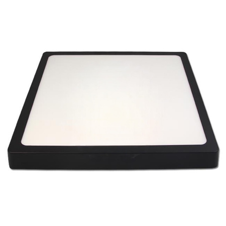 Deckenaufbauleuchte LED-Panel 24W 4000K Schwarzes Quadrat Proma LVT