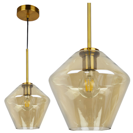 Sanico Goldlux E27 Gold Grea-s Dekorative Hängelampe für die Decke