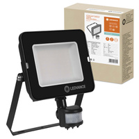 LED Fluter 50W 4500lm 4000K IP65 Schwarz mit Bewegungs- und Dämmerungssensor LEDVANCE COMPACT V