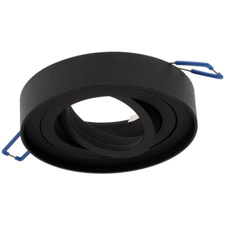 HALOGEN Einbaustrahler Tuba Spot, beweglich GU10 Rund Schwarz 20mm MIDI + LED GU10 6W 4000K LUMILED