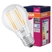 E27 A60 LED Lampen 7,5 W = 75 W 1055 lm 4000 K Neutral 300° OSRAM Filament